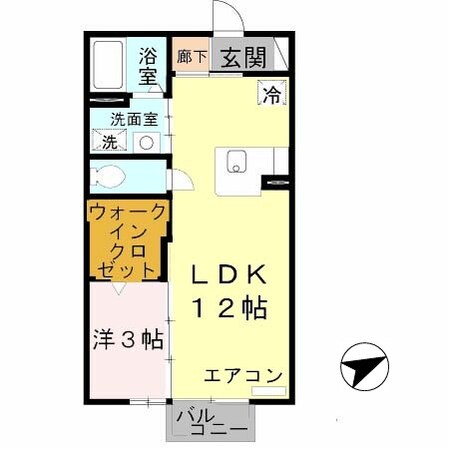 六十谷駅 バス12分  楠見行者前下車：停歩3分 2階の物件間取画像